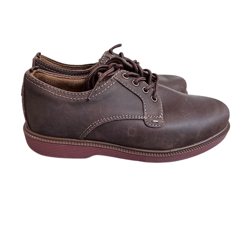 Florsheim Kids‎ Jasper Oxford Brown Leather Dress Shoes 16630-215 Size 1M